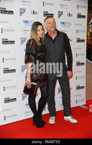 Les clients arrivent pour l'assemblée annuelle Writers' Guild Awards cérémonie tapis rouge à Regent's Park à Londres comprend : Hugo Speer Où : London, Royaume-Uni Quand : 14 Jan 2019 Credit : WENN.com Banque D'Images