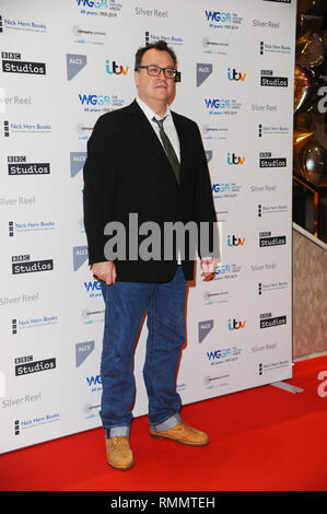 Les clients arrivent pour l'assemblée annuelle Writers' Guild Awards cérémonie tapis rouge à Regent's Park à Londres avec : Russell T Davies où : London, Royaume-Uni Quand : 14 Jan 2019 Credit : WENN.com Banque D'Images