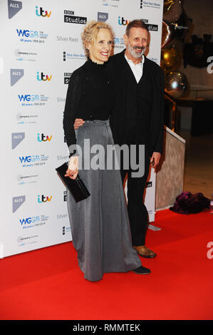 Les clients arrivent pour l'assemblée annuelle Writers' Guild Awards cérémonie tapis rouge à Regent's Park à Londres comprend : Eve Montgomery Où : London, Royaume-Uni Quand : 14 Jan 2019 Credit : WENN.com Banque D'Images