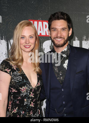 La merveille "le Punisher" Los Angeles Premiere avec : Deborah Ann Woll, Ben Barnes Où : Hollywood, California, United States Quand : 14 Jan 2019 Credit : FayesVision/WENN.com Banque D'Images