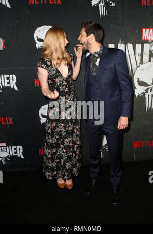 La merveille "le Punisher" Los Angeles Premiere avec : Deborah Ann Woll, Ben Barnes Où : Hollywood, California, United States Quand : 14 Jan 2019 Credit : FayesVision/WENN.com Banque D'Images