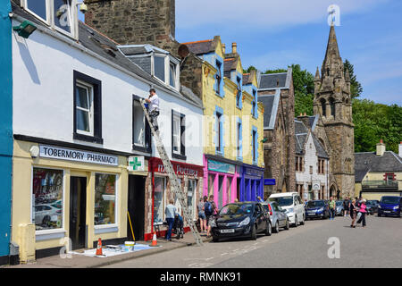 Main Street, Tobermory, Isle of Mull, Inner Hebrides, Argyll et Bute, Écosse, Royaume-Uni Banque D'Images