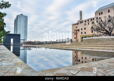 Oklahoma City, Oklahoma, États-Unis d'Amérique, le 18 janvier 2017. Vue extérieure de l'Oklahoma City National Memorial Museum à Oklahoma City, OK Banque D'Images