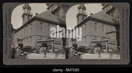 Ancienne église du Sud, Boston, Massachusetts, USA, Keystone View Company, carte stéréo, 1924 Banque D'Images