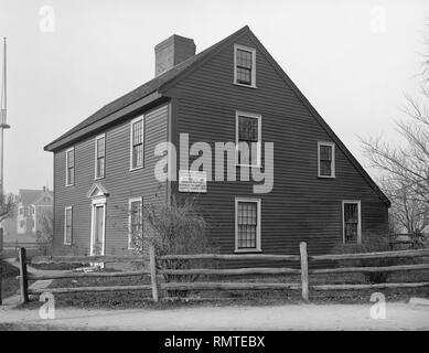 Naissance de John Adams, Quincy, Massachusetts, USA, Detroit Publishing Company, 1904 Banque D'Images