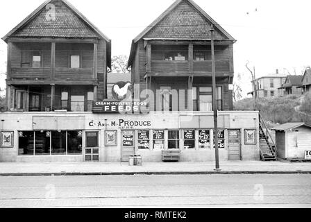 Magasin d'alimentation, de l'Omaha, Nebraska, USA, John Vachon, Farm Security Administration, Novembre 1938 Banque D'Images