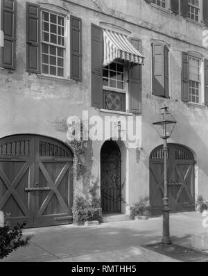 Legge's House, 101 East Bay, Charleston, Caroline du Sud, USA, Frances Benjamin Johnston, 1937 Banque D'Images