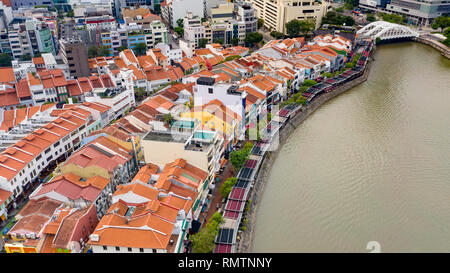 Boat Quay, Singapour Banque D'Images