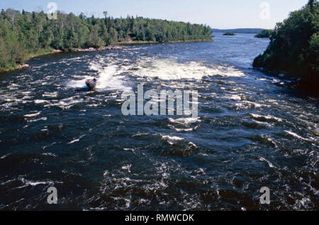 Otter Rapids,Churchill River, en Saskatchewan, Canada Banque D'Images