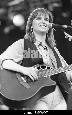 Musicien Melissa Etheridge est montré sur scène pendant un concert en direct de l'apparence. Banque D'Images