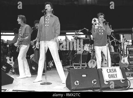 Les Monkees sont présentés sur scène pendant un concert en direct de l'apparence. Banque D'Images