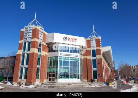 CALGARY, CANADA - May 14, 2019 : Le Southern Alberta Institute of Technology ou SAIT Polytechnic a commencé en 1916 à Calgary et est le troisième plus grand p Banque D'Images