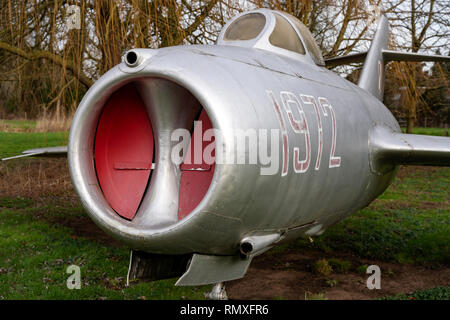 Mig-15 avions de combat à réaction de l'ère soviétique Banque D'Images