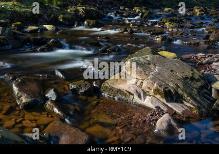 Glyn-y-établissement Blaen cascades dans les Brecon Beacons, le Pays de Galles Banque D'Images