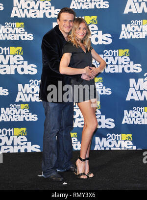 Cameron Diaz et Jason Segel 121  au MTV Movie Awards 2011 à l'Universal Amphitheatre de Los Angeles.Cameron Diaz et Jason Segel  121 cas à Hollywood Life - Californie, Red Carpet Event, USA, Cinéma, Célébrités, photographie, Bestof, Arts, Culture et divertissement, Célébrités, Mode Topix Meilleur de Hollywood, la vie, événement dans la vie d'Hollywood, Californie - Tapis rouge et en backstage, cinéma, télévision, célébrités, célébrités de la musique, des acteurs du Topix même film en salle, et la star ensemble. enquête de crédit, tsuni@Gamma-USA.com Tsuni / USA, 2011 - Groupe, télévision et film cast Banque D'Images