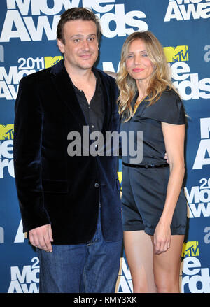 Cameron Diaz et Jason Segel 123  au MTV Movie Awards 2011 à l'Universal Amphitheatre de Los Angeles.Cameron Diaz et Jason Segel  123 cas à Hollywood Life - Californie, Red Carpet Event, USA, Cinéma, Célébrités, photographie, Bestof, Arts, Culture et divertissement, Célébrités, Mode Topix Meilleur de Hollywood, la vie, événement dans la vie d'Hollywood, Californie - Tapis rouge et en backstage, cinéma, télévision, célébrités, célébrités de la musique, des acteurs du Topix même film en salle, et la star ensemble. enquête de crédit, tsuni@Gamma-USA.com Tsuni / USA, 2011 - Groupe, télévision et film cast Banque D'Images