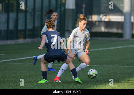 Foto Fabio Rossi/AS Roma/LaPresse 16/02/2019 Bergame (Italia) Sport Calcio Orobica - Roma Campionato Femminile Serie A - Stadio Flaminio Centro Sportivo Nella foto : Camilla Labate Photo Fabio Rossi/AS Roma/LaPresse 16/02/2019 Bergame (Italie) Sport Soccer Orobica - Femmes roms - Stadio Flaminio Centro Sportivo Dans le pic : Camilla Labate Banque D'Images