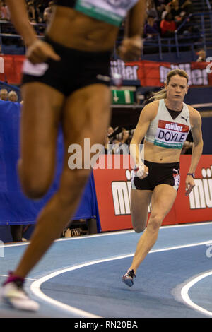 Arena Birmingham, Birmingham, Royaume-Uni. 16 Février, 2019. Grand Prix d'athlétisme Indoor Muller ; Eilidh Doyle au début de la Womens 400m : Action Crédit Plus Sport/Alamy Live News Banque D'Images