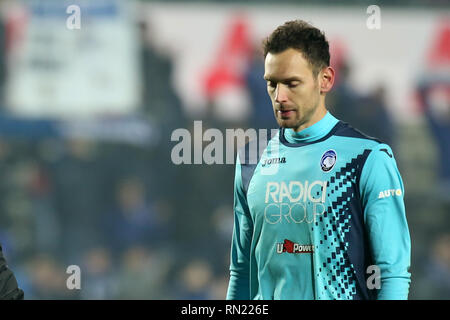 Foto Mauro Locatelli/LaPresse 16 febbraio 2019 Bergame, Italia sport calcio Atalanta vs Milan - Campionato di Calcio Serie A TIM 2018/2019 - stadio Atleti Azzurri D'Italia. Nella foto : Berisha une amende partita Photo Mauro Locatelli/LaPresse 16 février 2019 Bergame, Italie Sports Football Atalanta vs Milan- championnat de football italien une ligue TIM 2018/2019 - Atleti Azzurri D'Italia stadium. Dans le pic : Berisha Banque D'Images