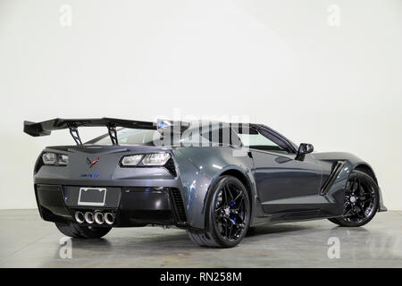 Feb 11, 2019 : 2019 Chevrolet Corvette ZR1 3ZR Albert Pena/CSM Banque D'Images