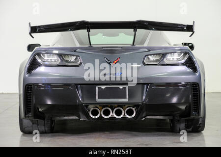 Feb 11, 2019 : 2019 Chevrolet Corvette ZR1 3ZR Albert Pena/CSM Banque D'Images