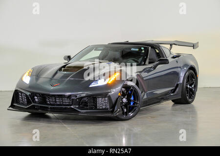 Feb 11, 2019 : 2019 Chevrolet Corvette ZR1 3ZR Albert Pena/CSM Banque D'Images