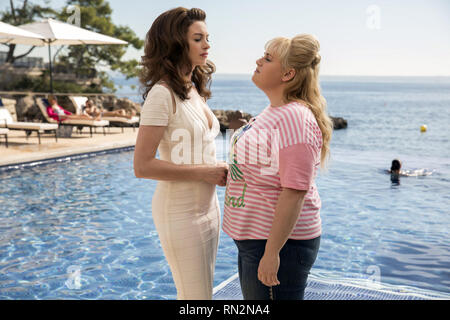 L'agitation est un film américain réalisé par Chris Addison et écrit par Jac Schaeffer. C'est une femme-centré remake de 1988 du film Dirty Rotten Scoundrels. Le film étoiles Rebel Wilson, Anne Hathaway, et Alex Sharp. Cette photographie est fourni pour un usage éditorial uniquement et est l'auteur du film company et/ou de l'espace attribué par le photographe ou film société de production. Banque D'Images