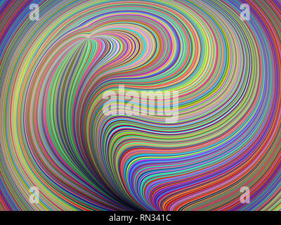 Le rendu 3D illustration, colourful abstract background image. Banque D'Images