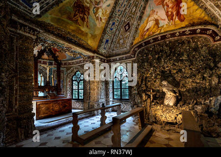 Chapelle de la grotte de Sainte Marie Madeleine en Magdalenenklause, l'un des palais du parc. Schloss Nymphenburg, Bavière, Allemagne Le Palais Nymphenburg. Banque D'Images