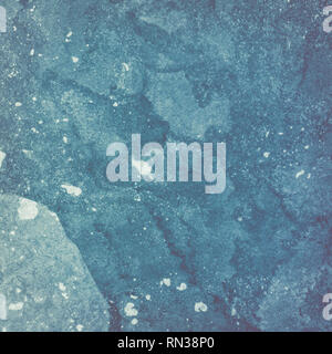 Vue aérienne du lac gelé. Banque D'Images