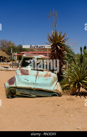 La petite ville de solitaire dans la région du centre de la Namibie Khomas Banque D'Images