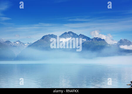 Paysages d'été inhabituelle de l'Alaska, United States. Banque D'Images