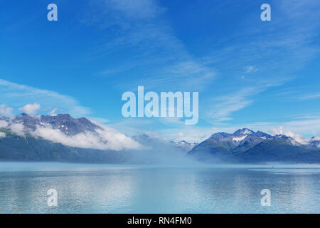 Paysages d'été inhabituelle de l'Alaska, United States. Banque D'Images