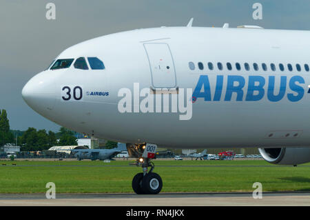 France, Seine Saint Denis (93), l'aéroport de Paris-Le Bourget, International Paris Air Show 2009, l'Airbus A340-300 Banque D'Images
