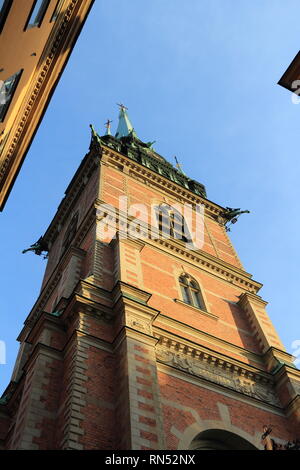 L'Église allemande dans la vieille ville de Stockholm, Gamla stan. Banque D'Images