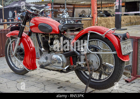 Ariel Red Hunter 500 cc 1949 vintage moto moto britannique Banque D'Images