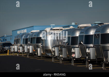 Centre de service usine Airstream Jackson Center Ohio Banque D'Images