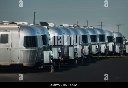 Centre de service usine Airstream Jackson Center Ohio Banque D'Images