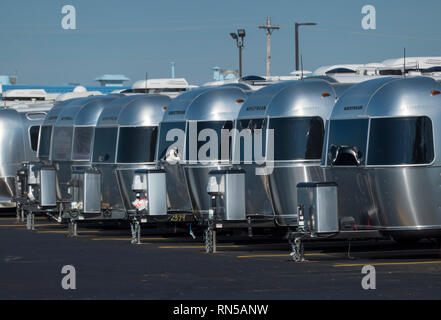 Centre de service usine Airstream Jackson Center Ohio Banque D'Images