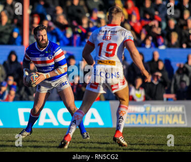 10 février 2019 , Mobile Rocket stadium ; Belle Vue, Wakefield, Angleterre ; Betfred Super League, ronde 2, Wakefield Trinity vs St Helens ; Craig Huby de Wakefield Trinity Crédit : Craig Milner/News Images Banque D'Images