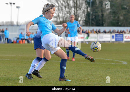 Cheshunt (Royaume-Uni). Feb 17, 2019. Pauline Bremer de Man City pendant la FA Women's Cup 5e tour match entre Tottenham Hotspur et Manchester City Chers Femmes à Cheshunt Stadium le 17 février 2019 en Angleterre, Cheshunt. (Photo de Martine Xerri/phcimages.com) : PHC Crédit Images/Alamy Live News Banque D'Images