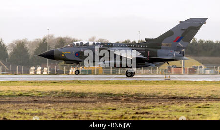 RAF Tornado Gr4 à RAF Marham dans de nouvelles couleurs Camo scheme Banque D'Images