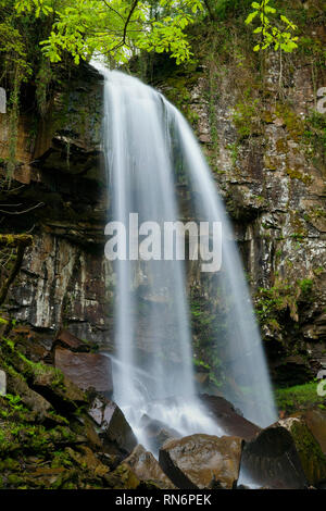 Melincourt Falls, Resolven, Neath, Brecon Beacons, Pays de Galles, Royaume-Uni, Banque D'Images