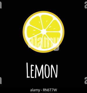 L'icône de tranches de citron. Nourriture sèche pour la conception d'illustration vectorielle Illustration de Vecteur