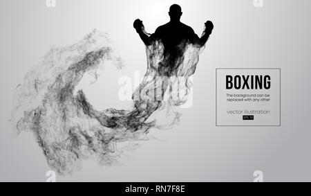 Résumé d'ossature d'un boxeur, MMA, ufc fighter Illustration de Vecteur