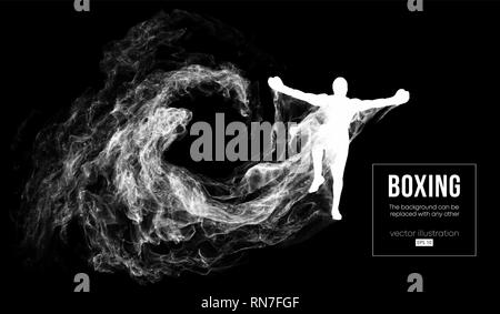 Résumé d'ossature d'un boxeur, MMA, ufc fighter Illustration de Vecteur