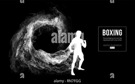 Résumé d'ossature d'un boxeur, MMA, ufc fighter Illustration de Vecteur