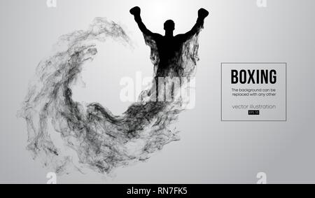 Résumé d'ossature d'un boxeur, MMA, ufc fighter Illustration de Vecteur