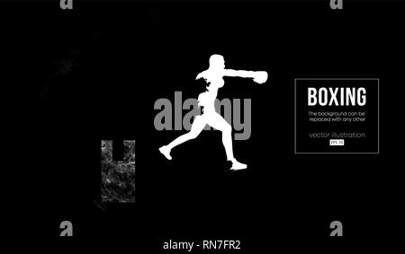 Résumé d'ossature d'un boxeur, MMA, ufc fighter Illustration de Vecteur