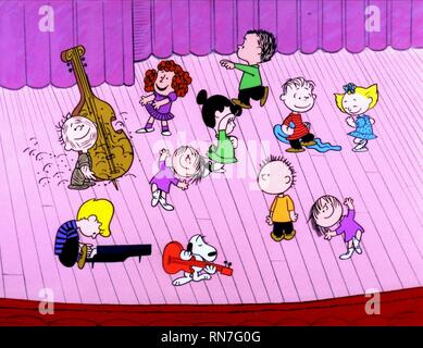 SCHROEDER,LINUS,SNOOPY,LUCY, Un Noël à la Charlie Brown, 1965 Banque D'Images